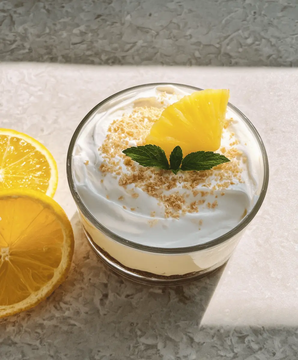 Easy Pina Colada Cheesecake Mousse Recipe