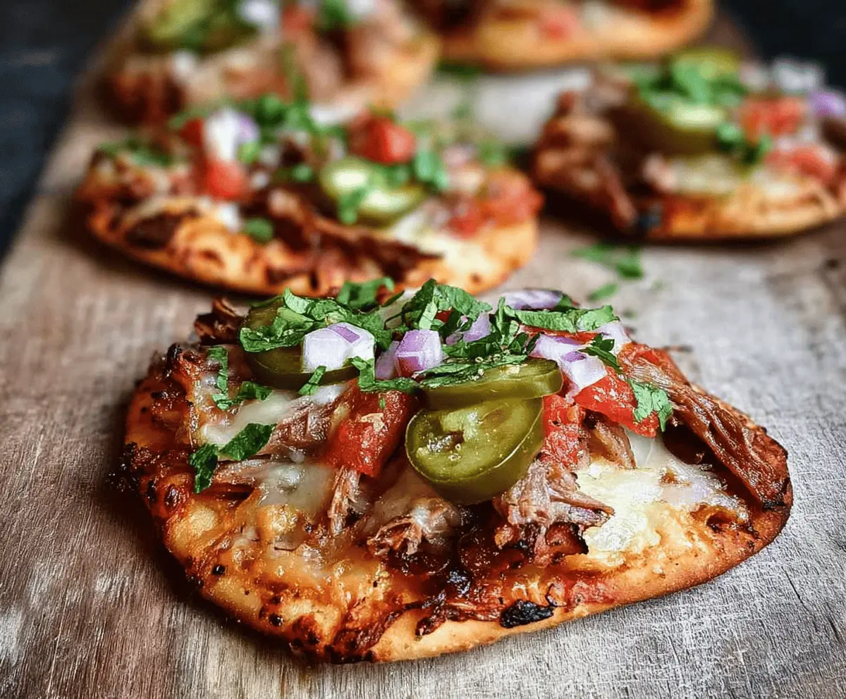 Easy Mini Cuban Naan Pizzas for Quick Snacks
