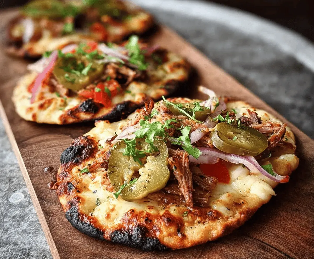 Easy Mini Cuban Naan Pizzas for Quick Snacks