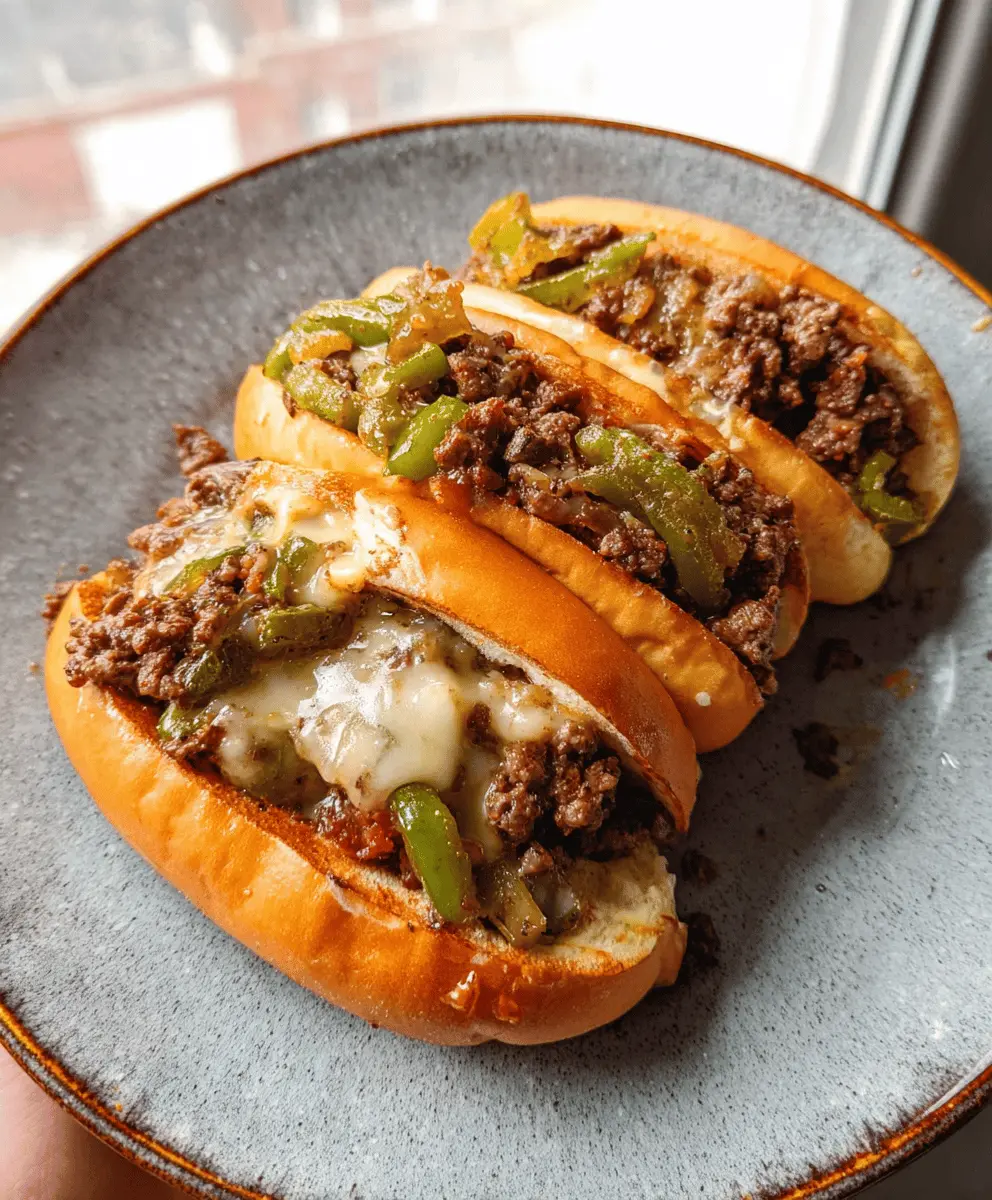 Easy Philly Cheesesteak Sloppy Joes Recipe