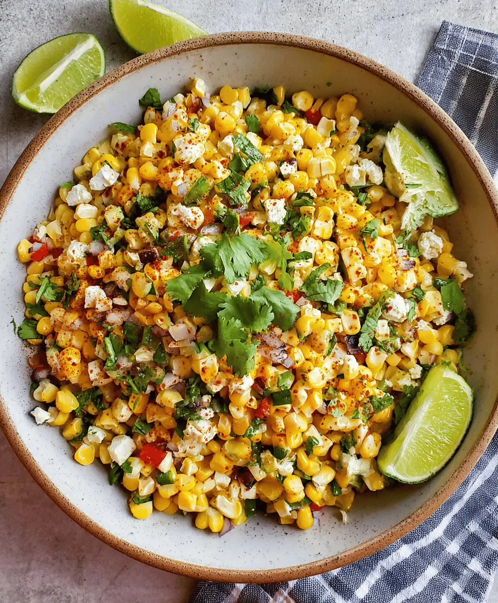 Easy Mexican Street Corn Salad Recipe
