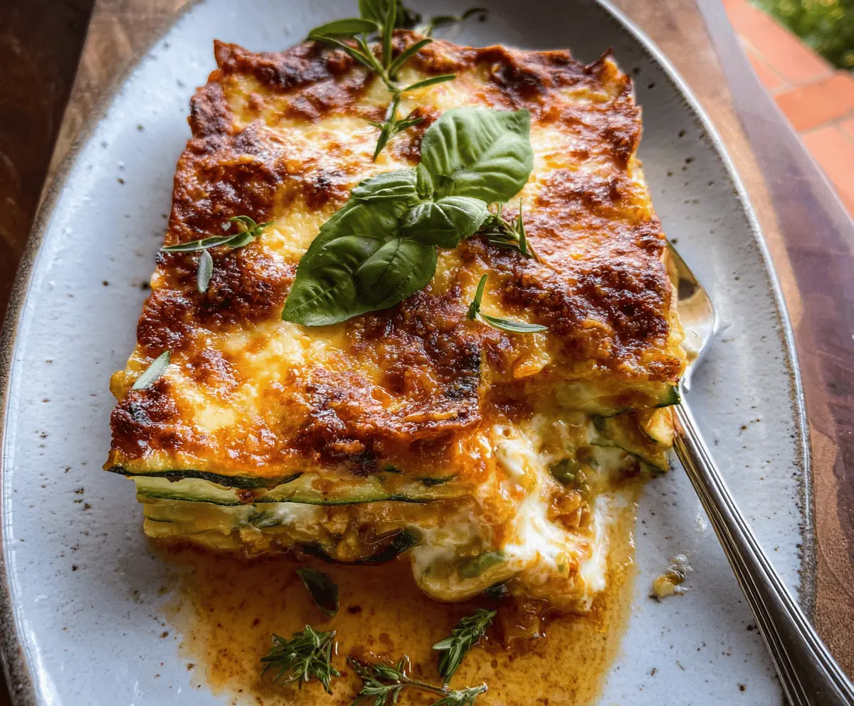 Easy Healthy Zucchini Lasagna Recipe