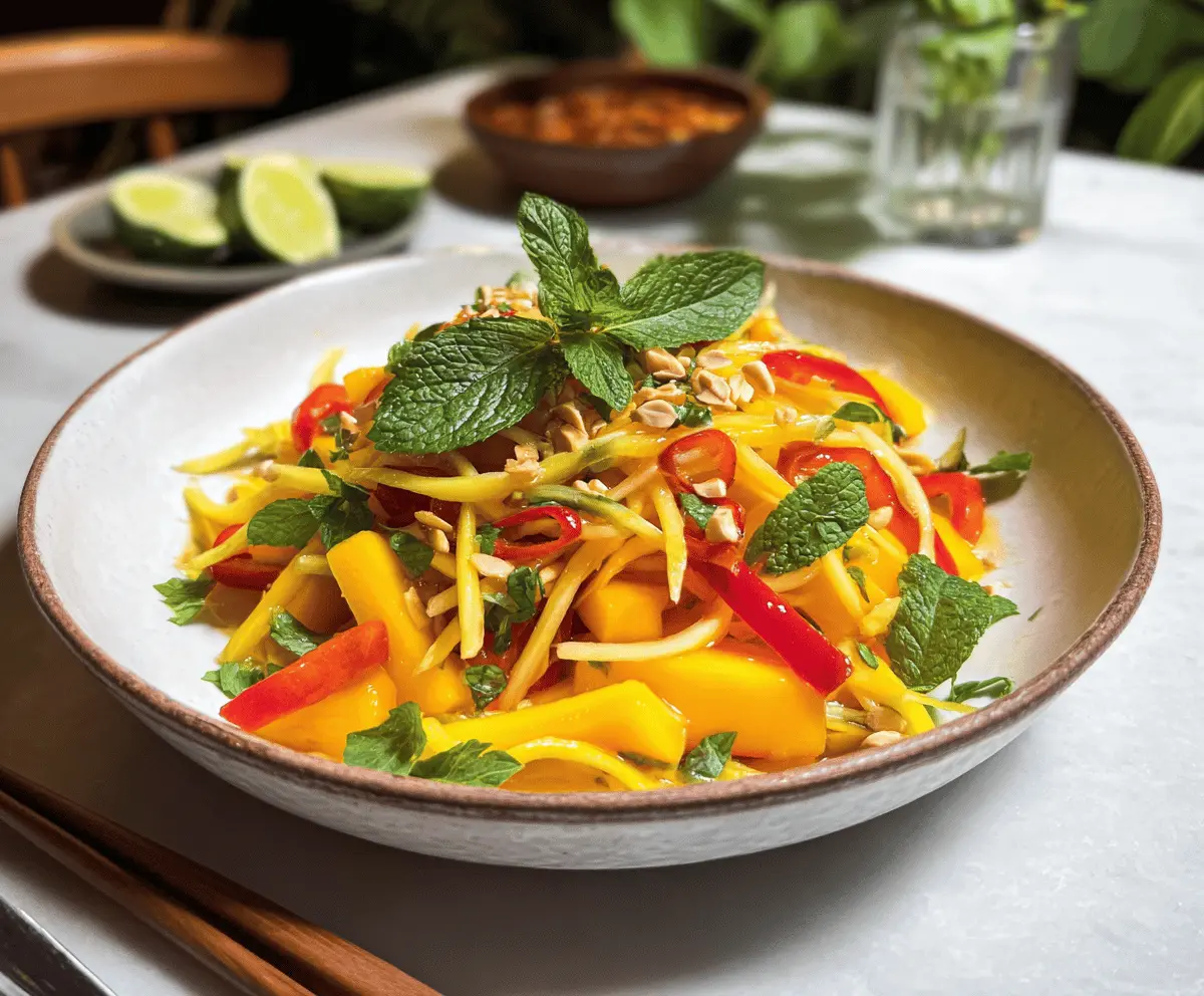 Easy Thai Mango Salad Recipe for Summer