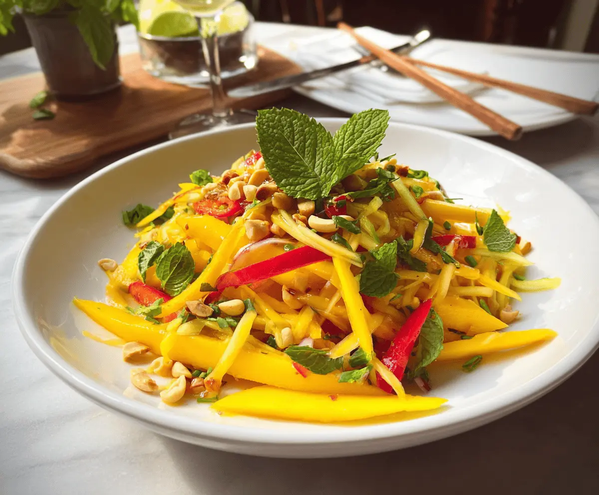 Easy Thai Mango Salad Recipe for Summer