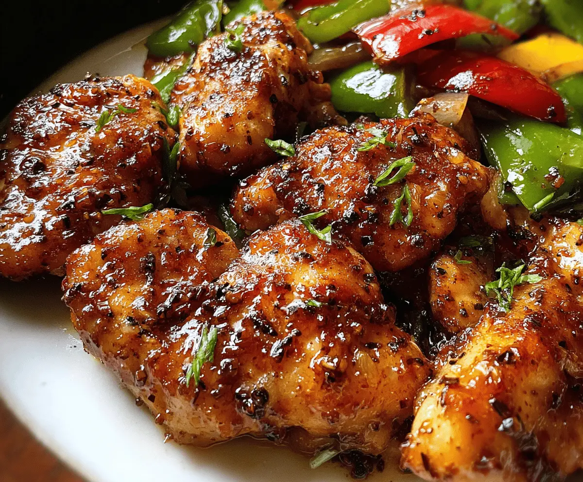 Easy One-Pan Black Pepper Chicken Recipe