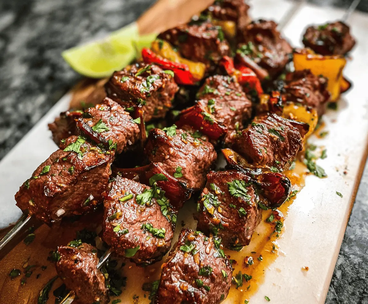 Easy Grilled Beef Kabobs with Best Marinade