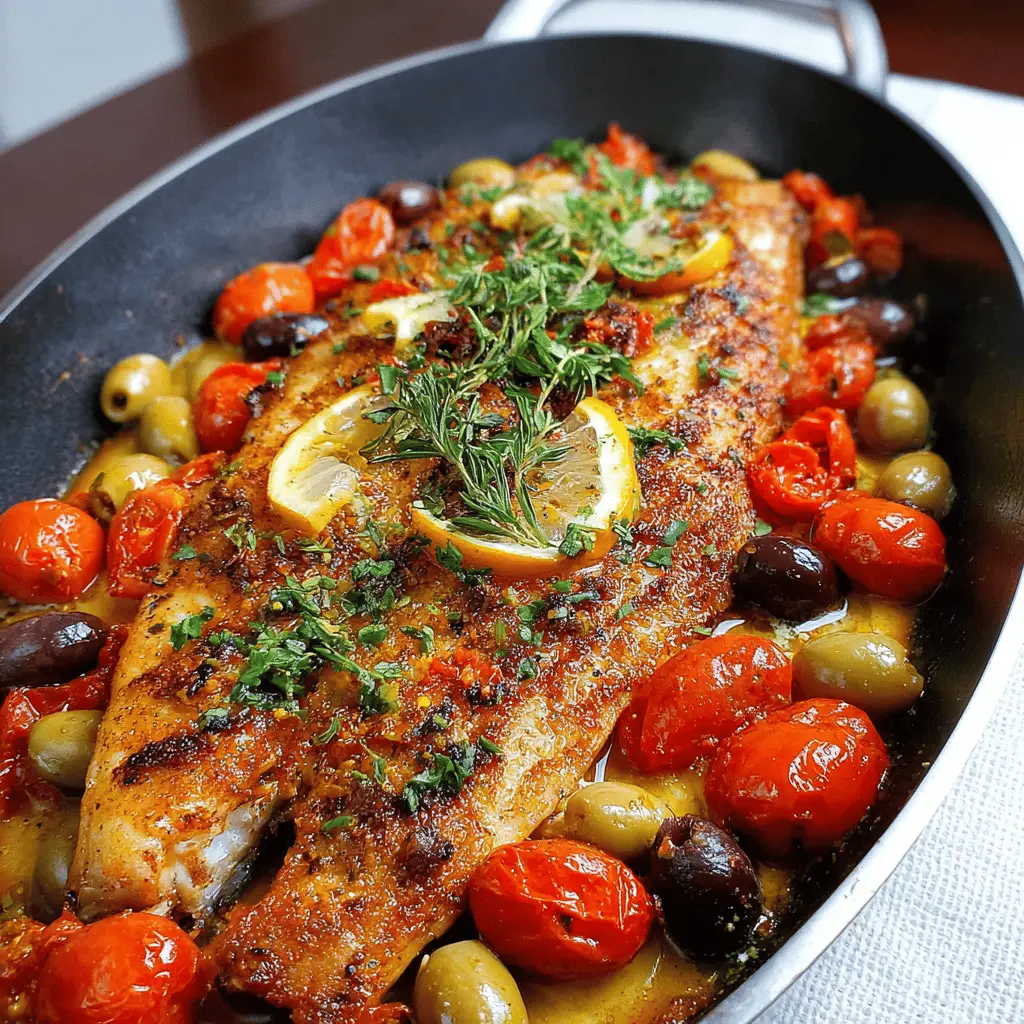Easy Mediterranean Baked Fish Recipe
