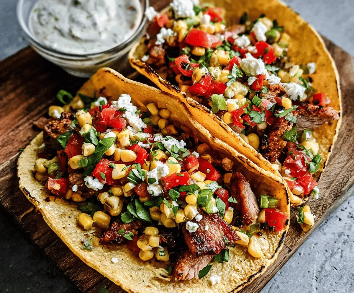 Easy Crispy Pork Tenderloin Tacos With Fresh Corn Salsa