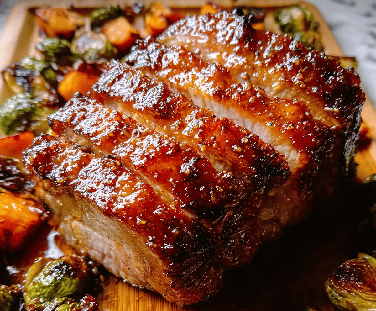 Easy Roasted Honey Garlic Pork Recipe