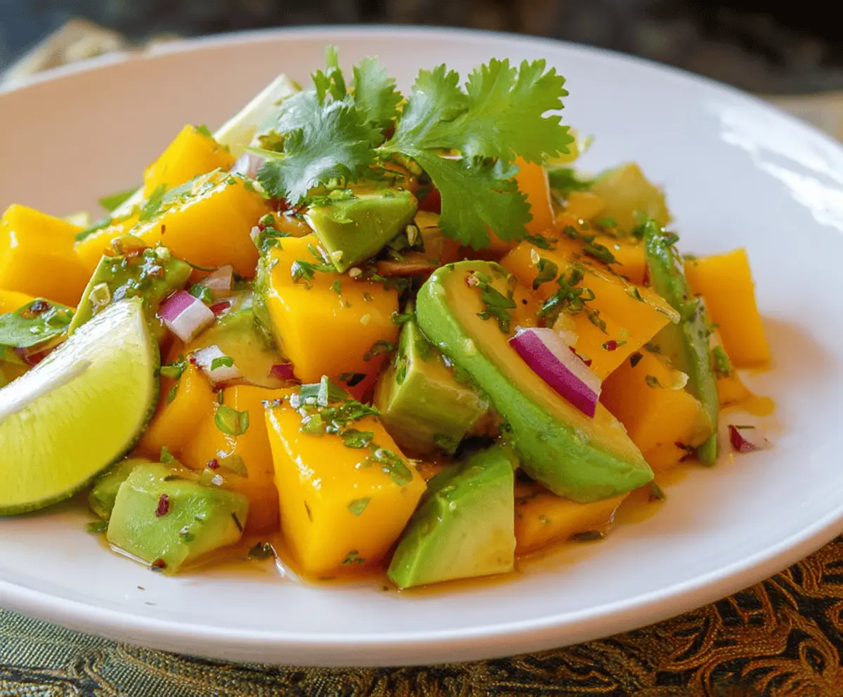 Easy Avocado Mango Salad Recipe