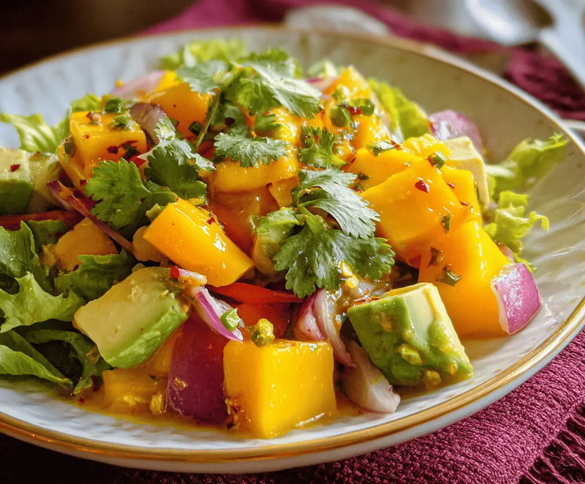 Easy Avocado Mango Salad Recipe