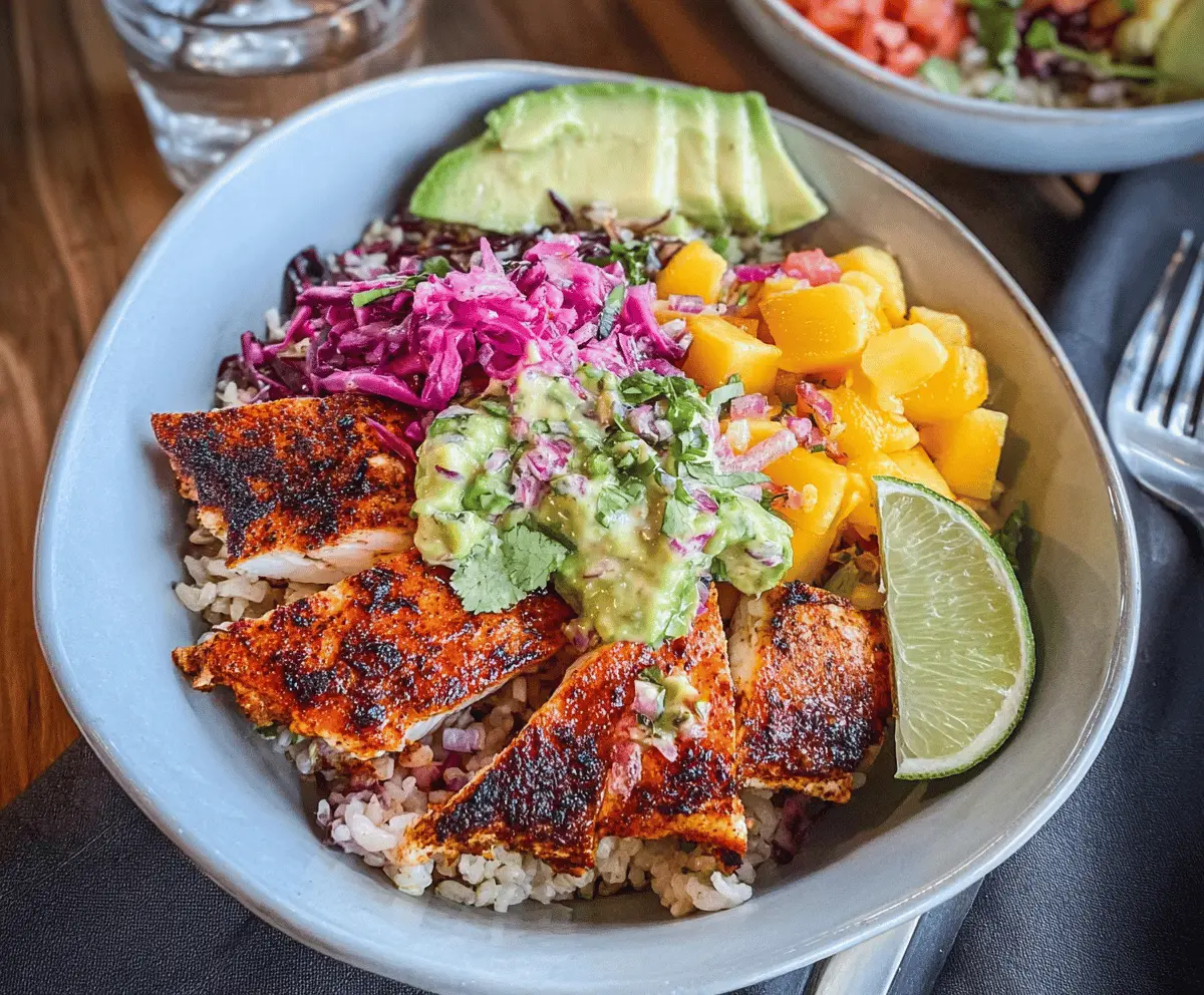 Easy Healthy Blackened Fish Taco Bowls