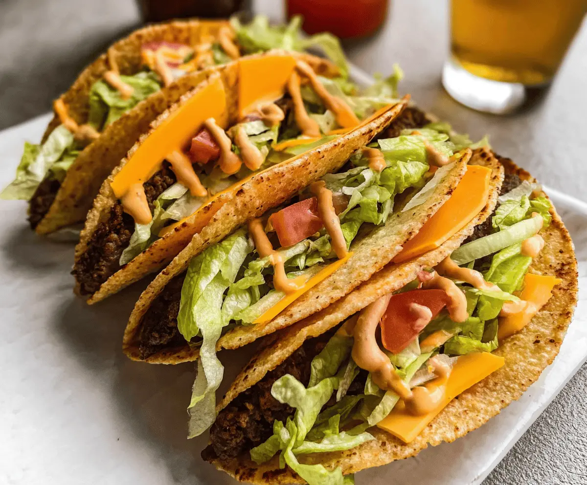 Easy Smash Burger Big Mac Tacos Recipe