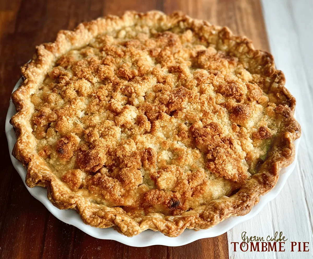 Easy Green Tomato Crumble Pie Recipe