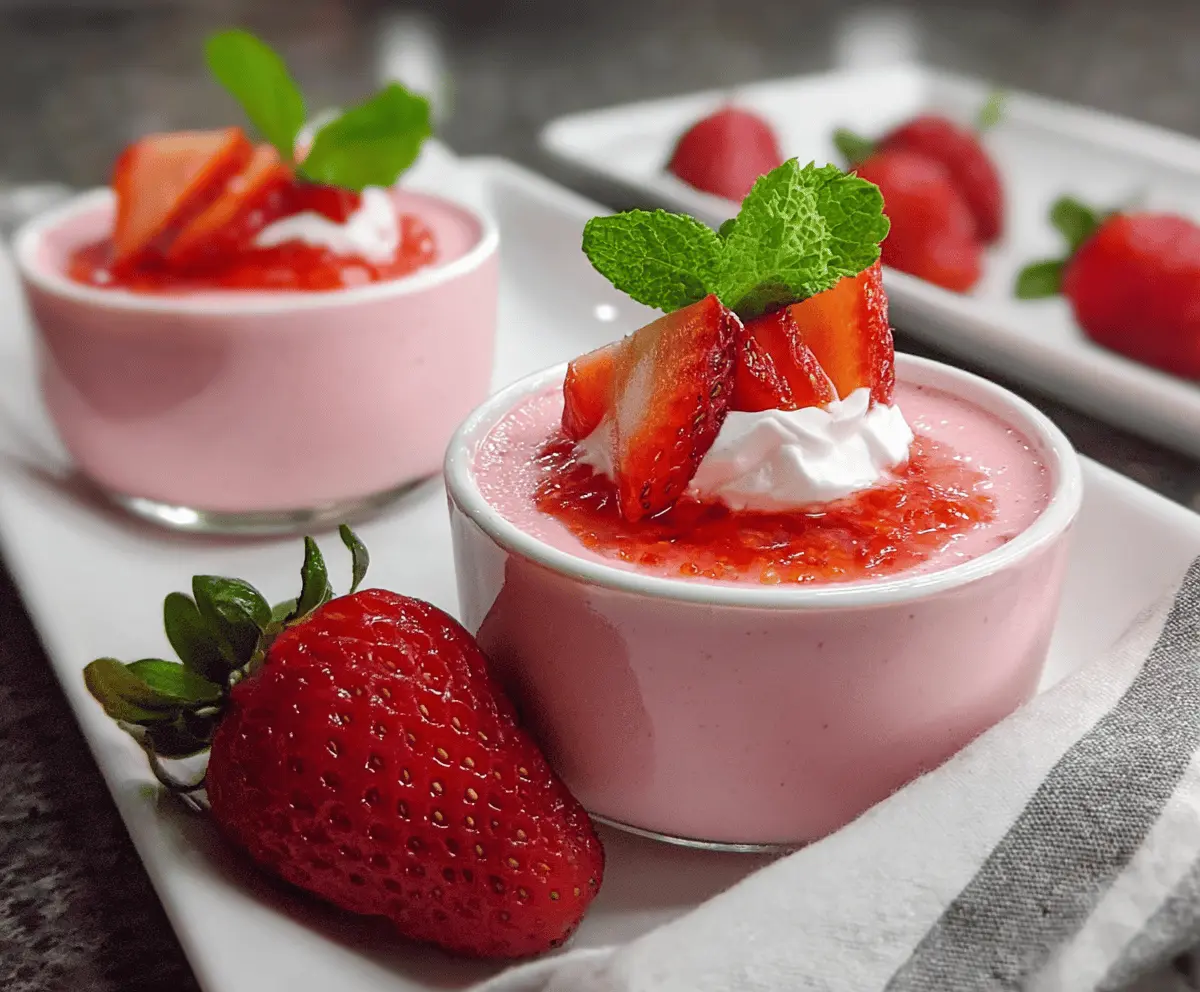Easy Strawberry Mousse Recipe for Dessert