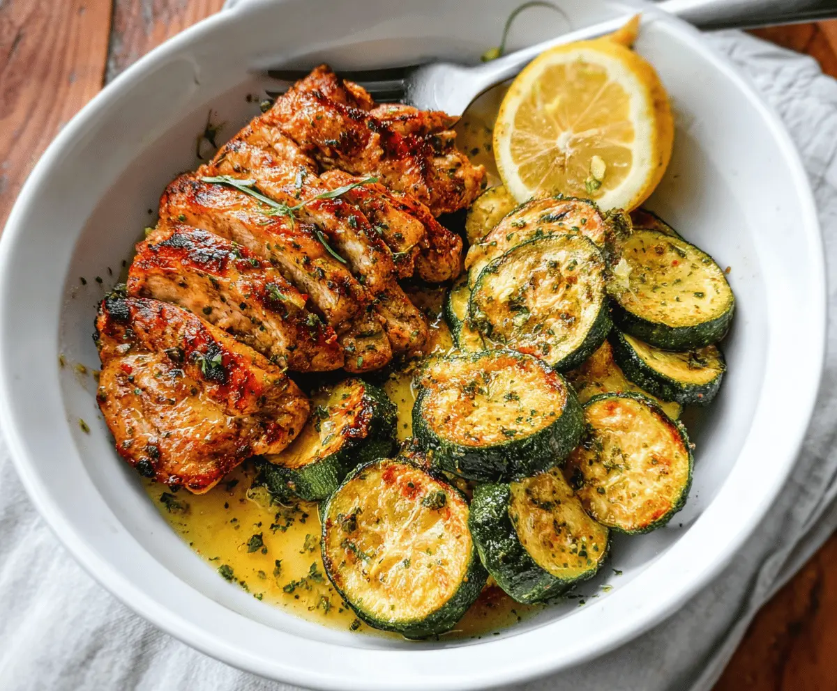 Easy Asado Chicken with Sautéed Lemon Zucchini