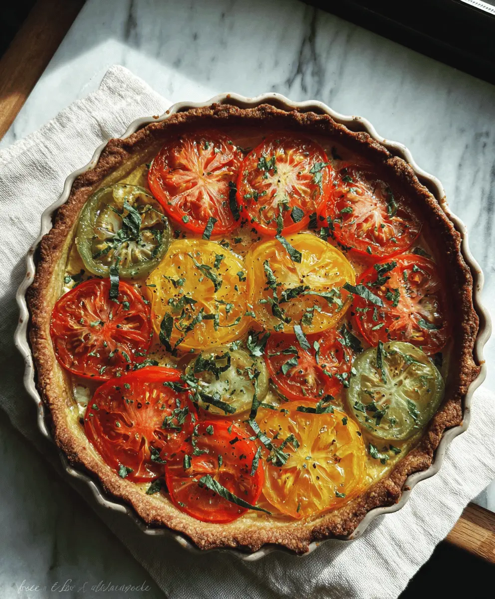 Easy Heirloom Tomato Pie Recipe