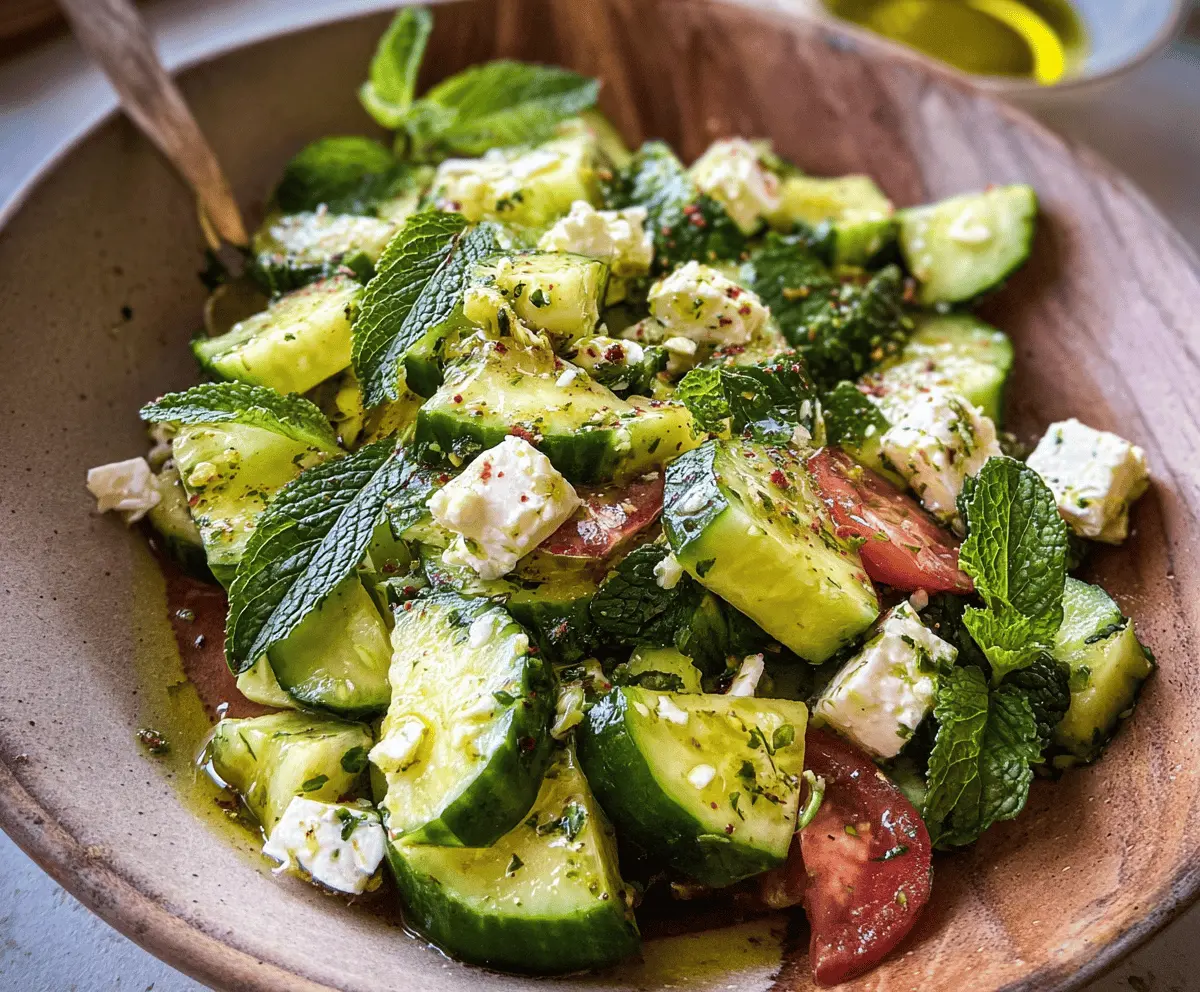 Easy Cucumber Feta Salad Recipe