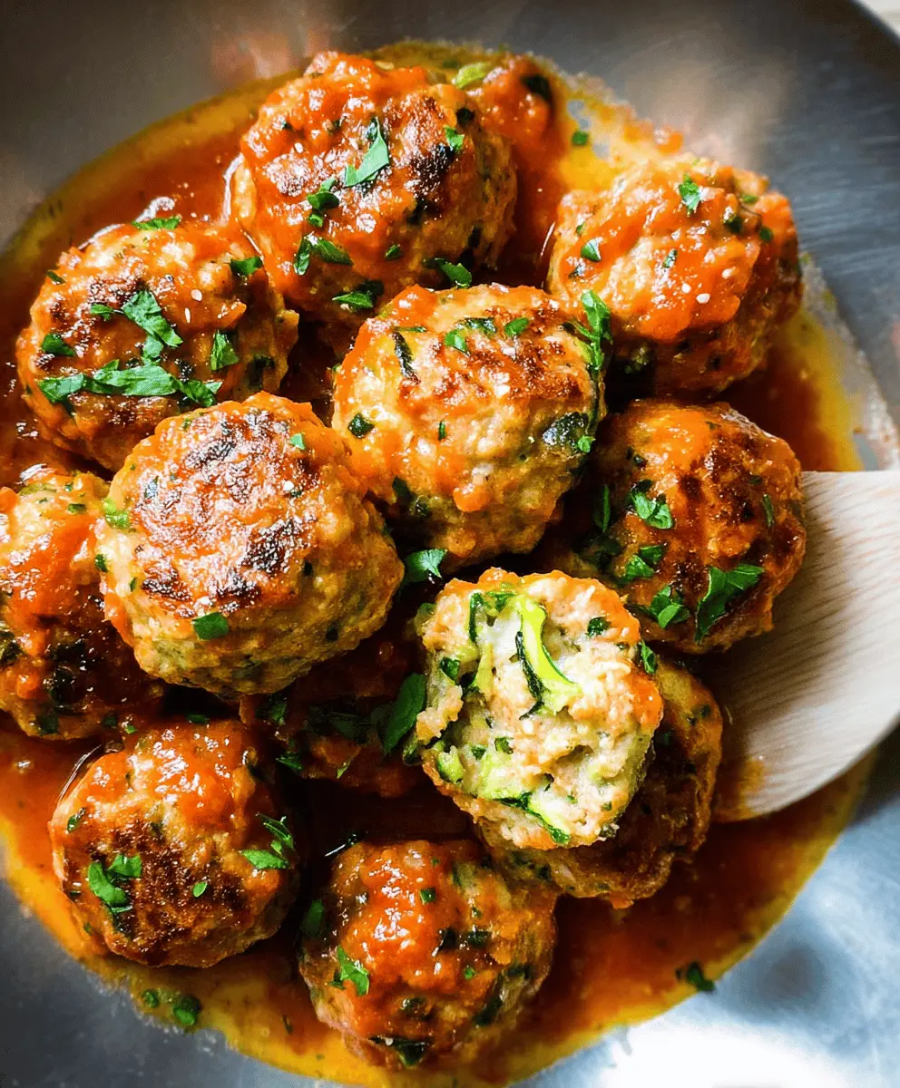 Healthy Turkey Zucchini Meatballs Recipe