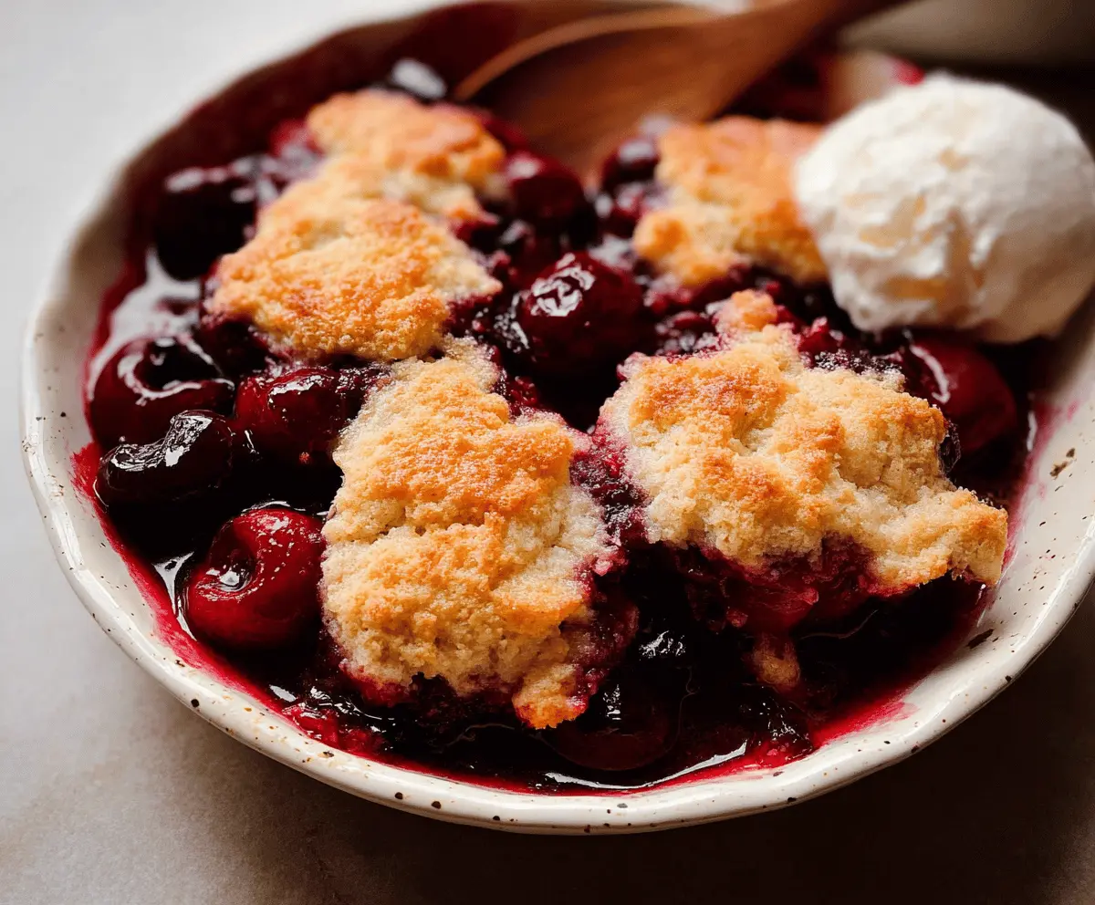 Easy Sweet Cherry Cobbler Recipe