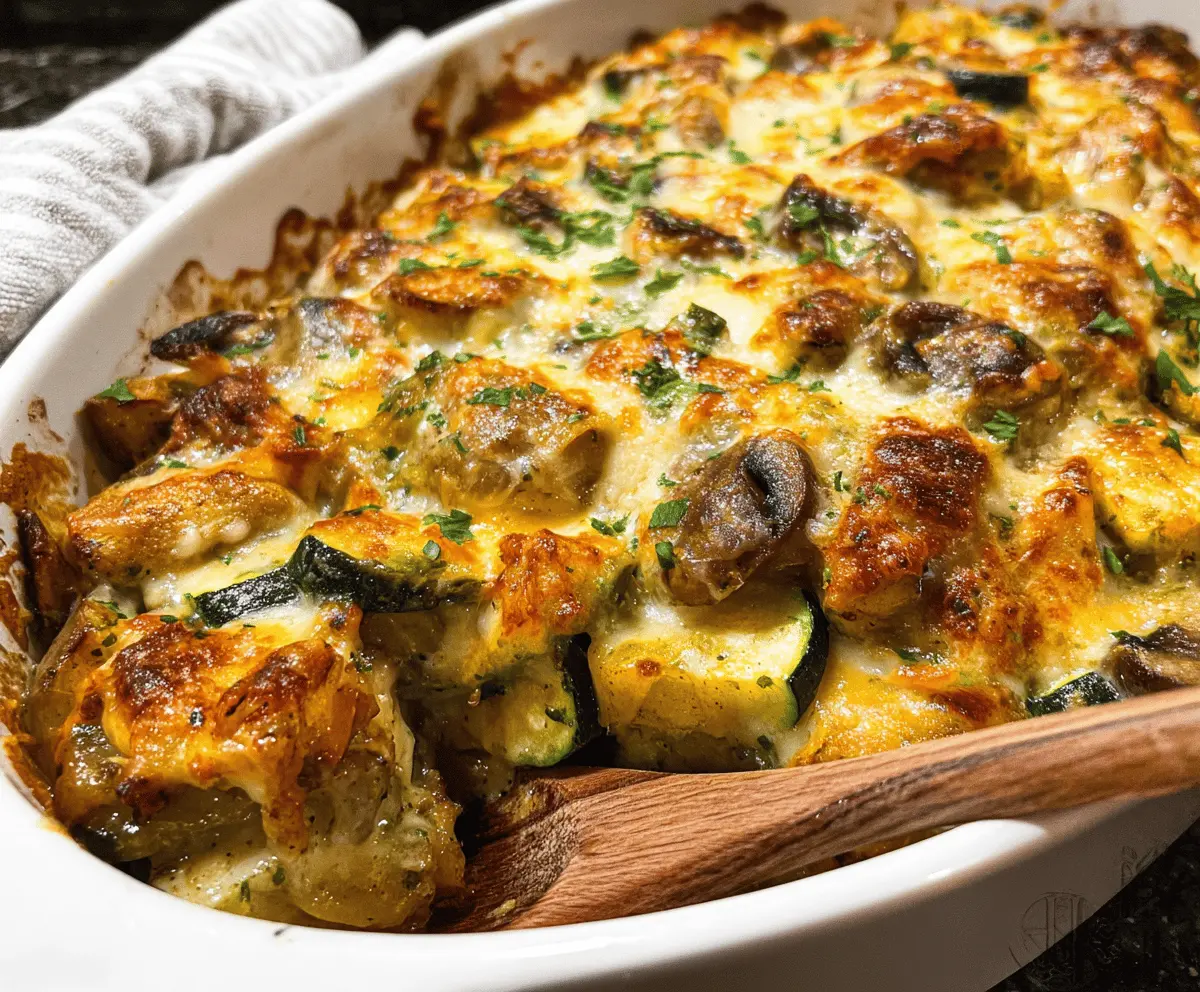 Easy Baked Chicken and Zucchini Casserole