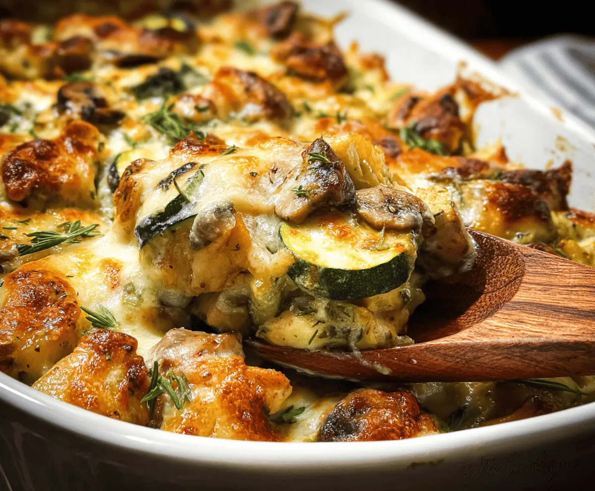 Easy Baked Chicken and Zucchini Casserole