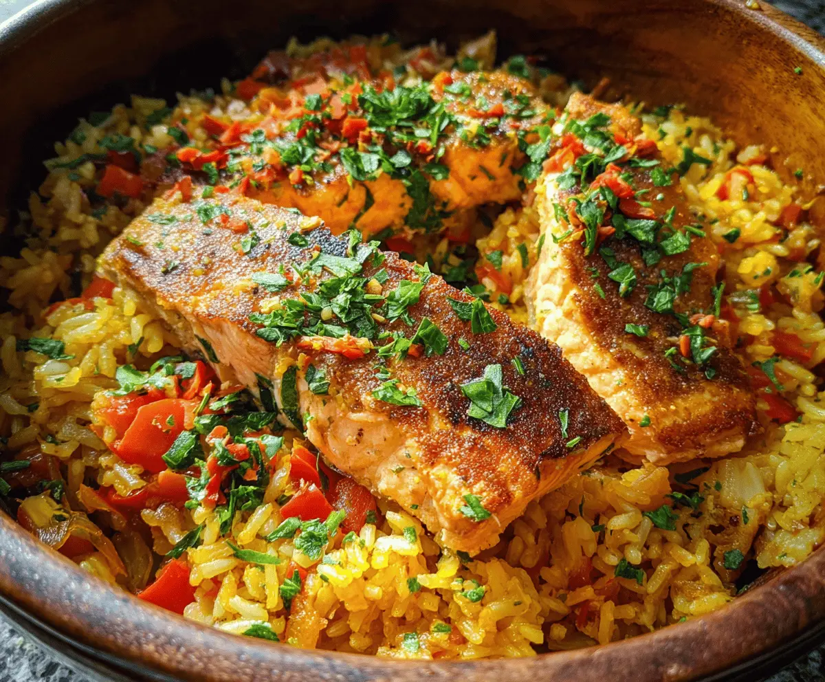 Easy One-Pot Salmon and Rice Recipe
