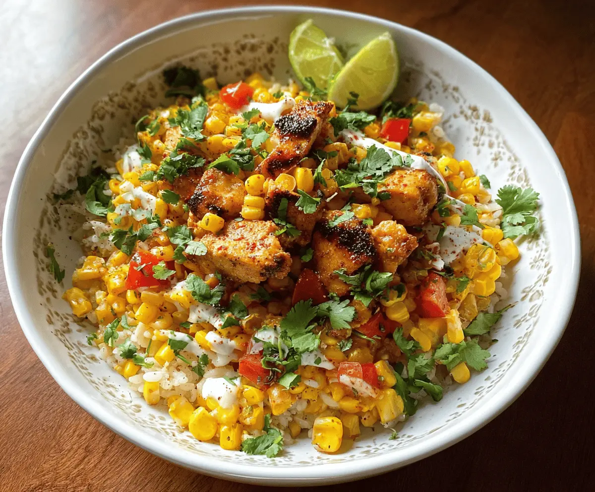 Easy Street Corn Chicken Rice Bowl Recipe