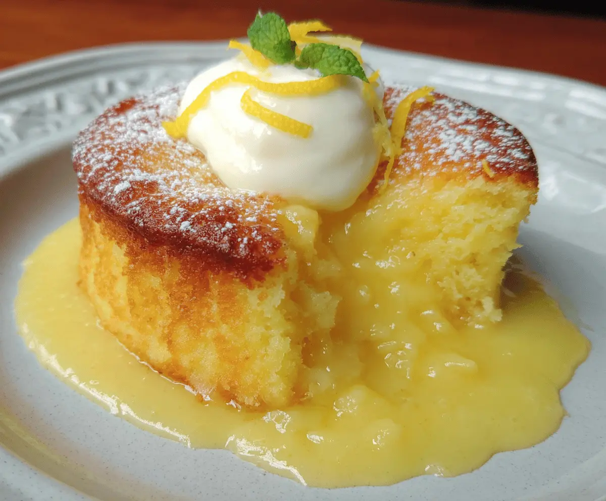 Easy Lemon Custard Cake Recipe