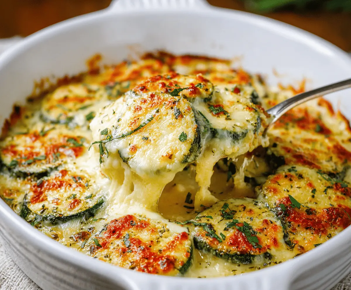 Easy Baked Zucchini and Cheese Casserole