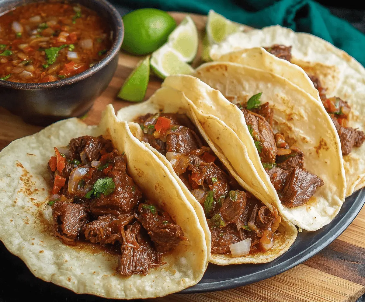 Easy Traditional Carne Guisada Tacos Recipe