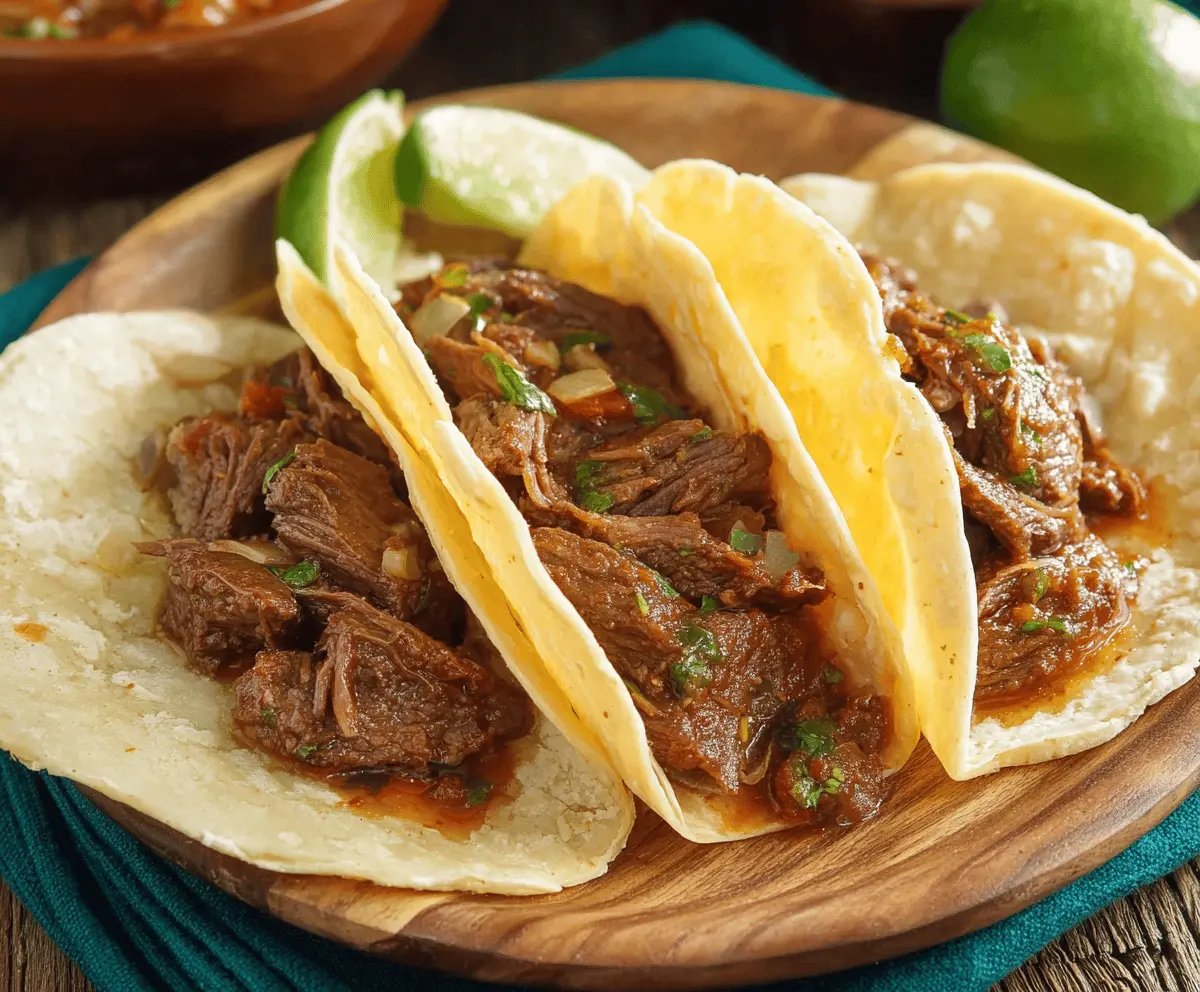 Easy Traditional Carne Guisada Tacos Recipe