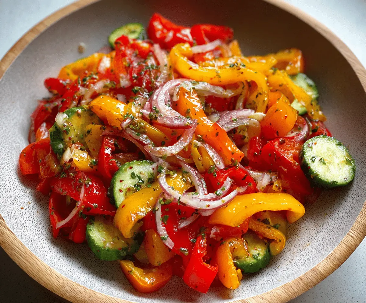 Easy Sweet Pepper Salad Recipe