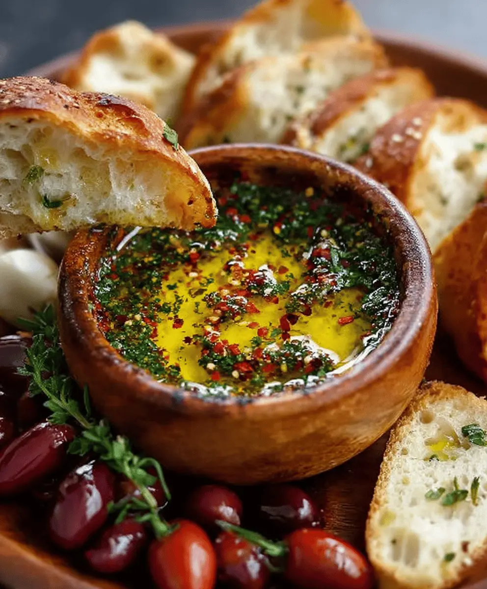 Easy Irresistible Olive Oil Bread Dip Recipe