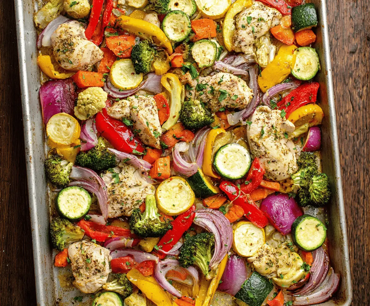 Easy Sheet Pan Chicken with Colorful Veggies