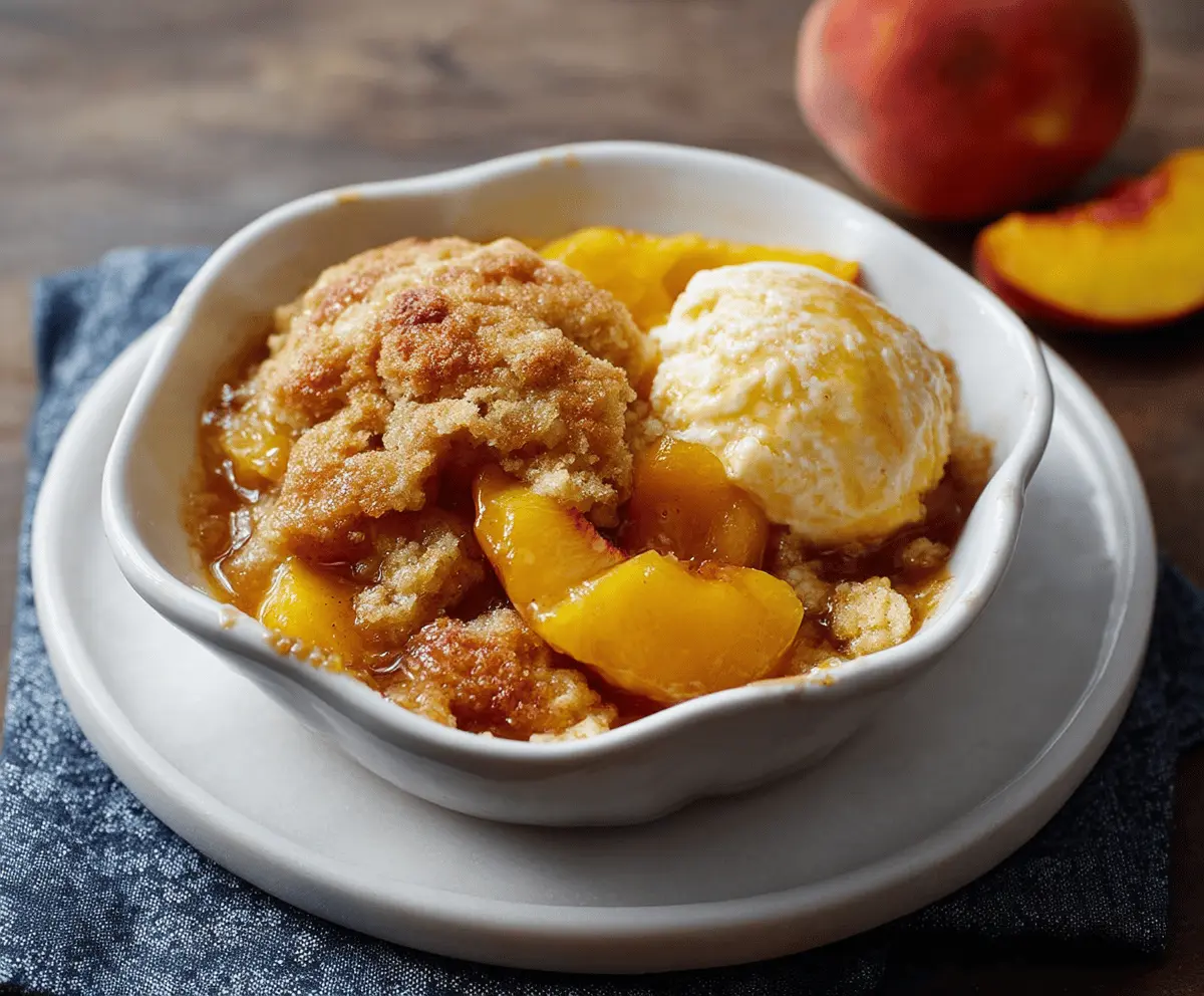 Easy Southern Peach Cobbler Recipe