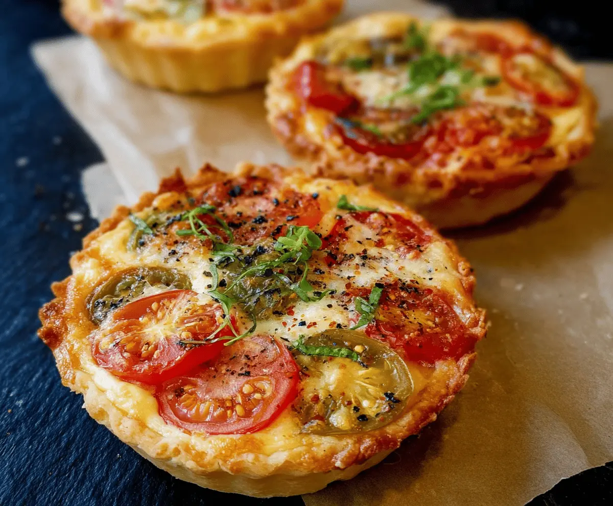 Easy Cheesy Tomato Tarts Recipe