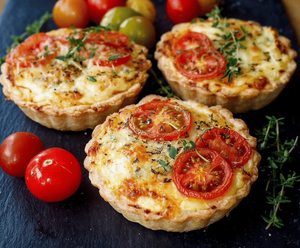 Easy Cheesy Tomato Tarts Recipe