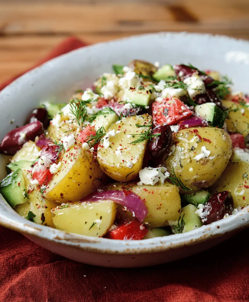 Easy Greek Potato Salad Recipe with Fresh Herbs