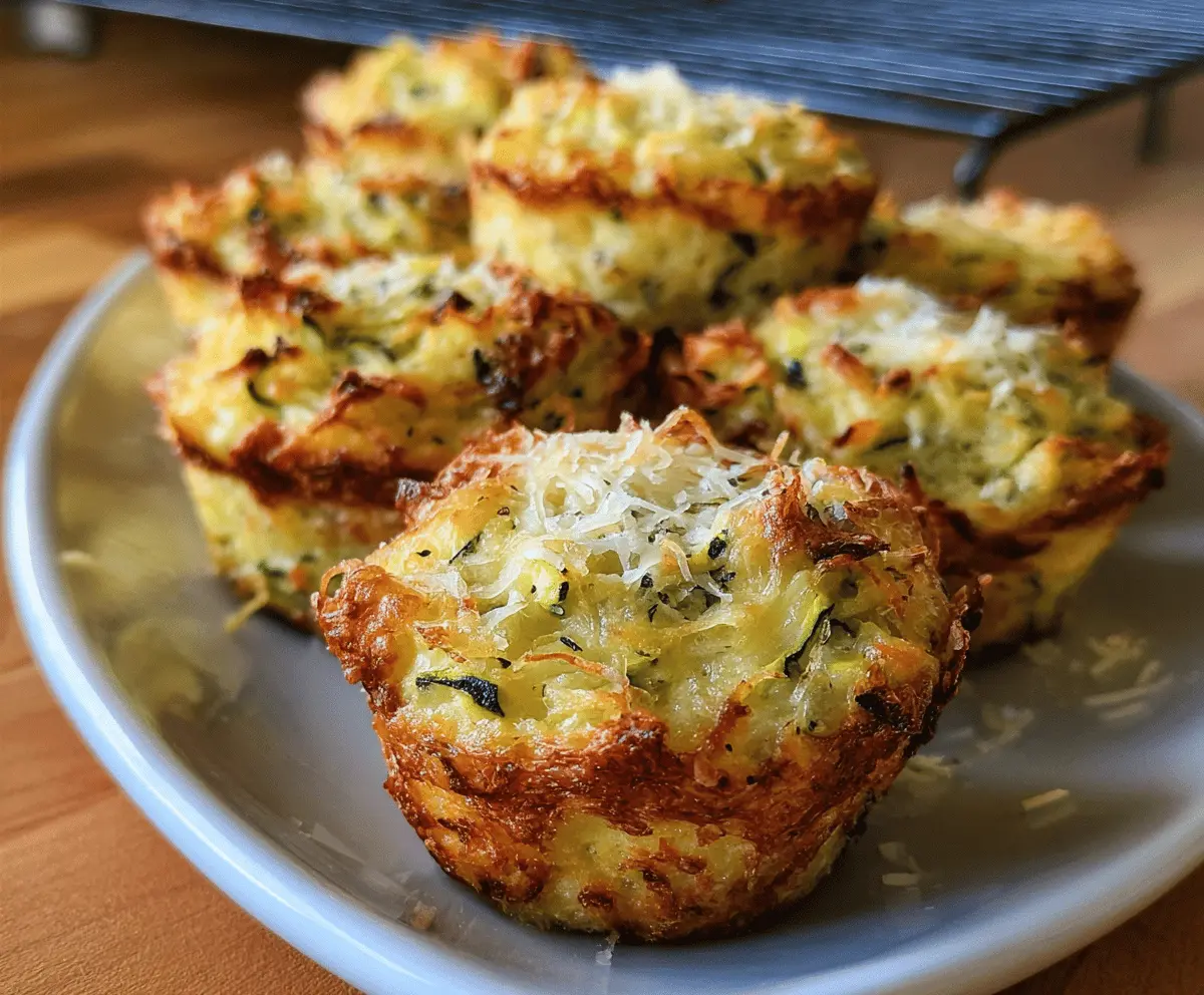 Crispy Parmesan Zucchini Potato Muffins Recipe