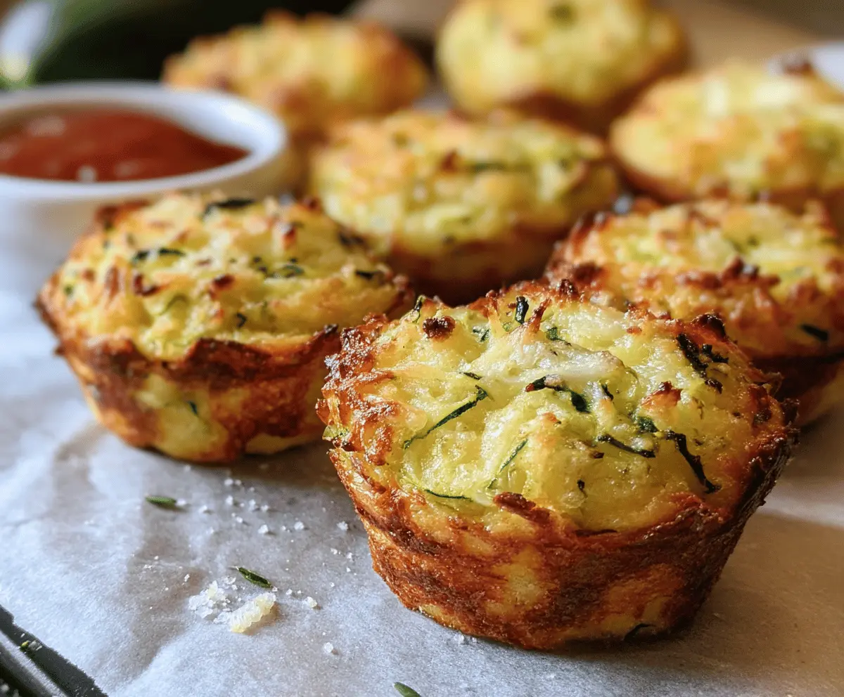 Crispy Parmesan Zucchini Potato Muffins Recipe