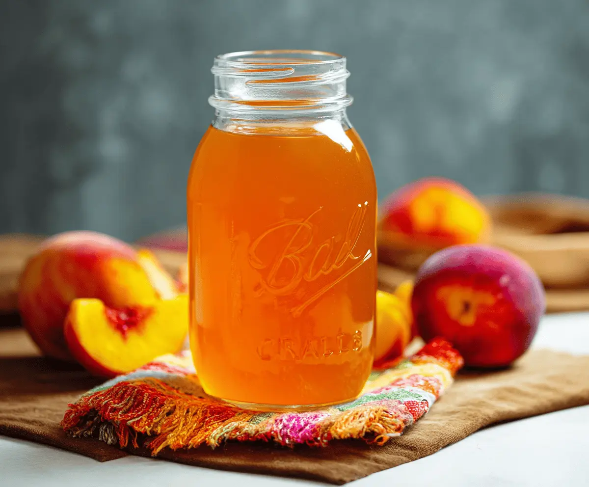 Easy Homemade Peach Syrup Recipe