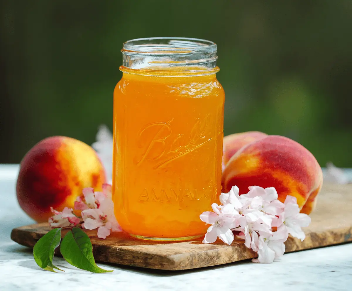 Easy Homemade Peach Syrup Recipe