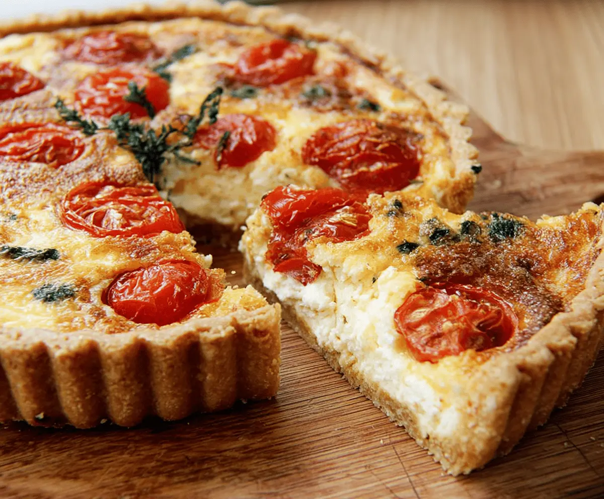 Easy Cheese and Tomato Quiche Recipe for Beginners