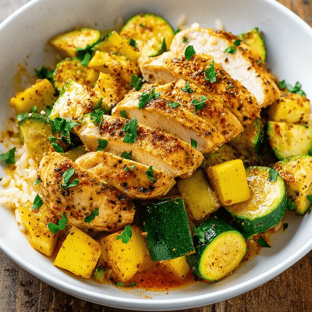 Easy Chicken Breast with Zucchini and Squash Recipe