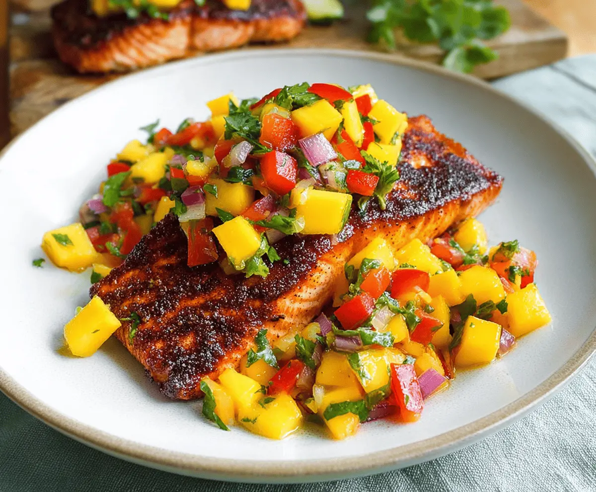 Fresh Mango Salsa Salmon Recipe for Summer Meals