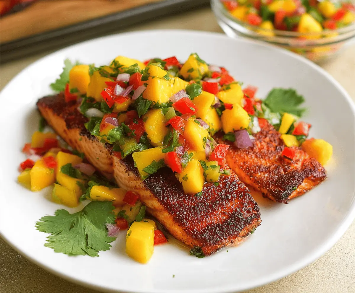 Fresh Mango Salsa Salmon Recipe for Summer Meals