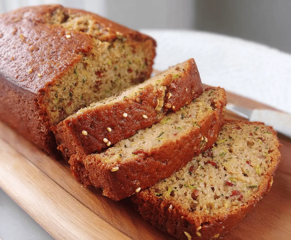 Moist Banana Zucchini Bread Recipe