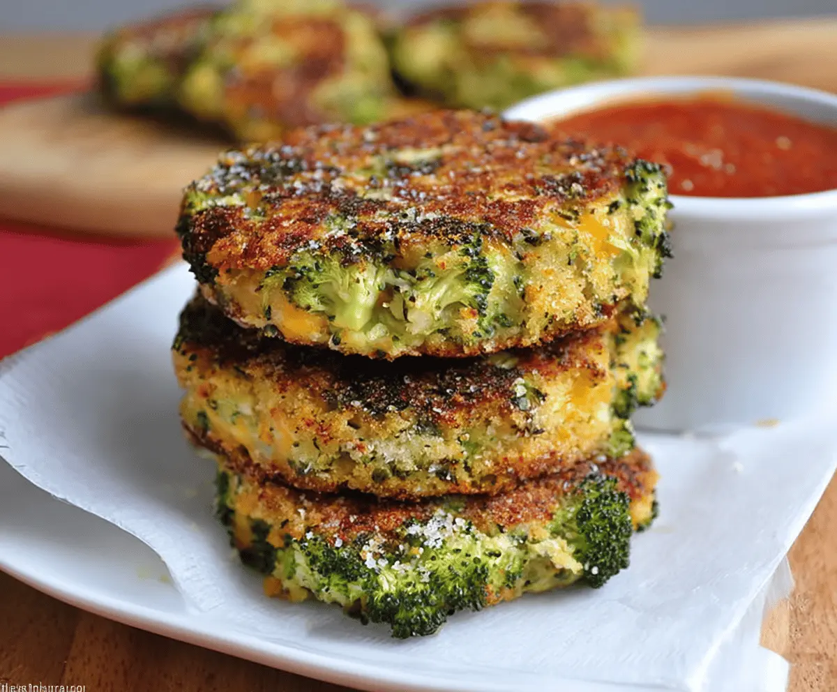 Easy Broccoli Cheese Patties Recipe