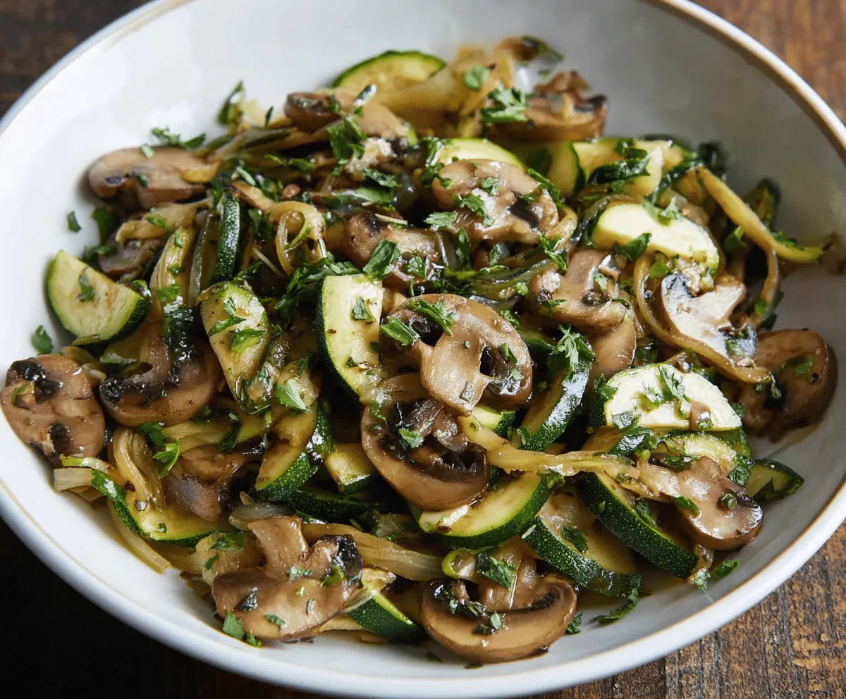 Easy Low-Carb Sautéed Zucchini with Mushrooms